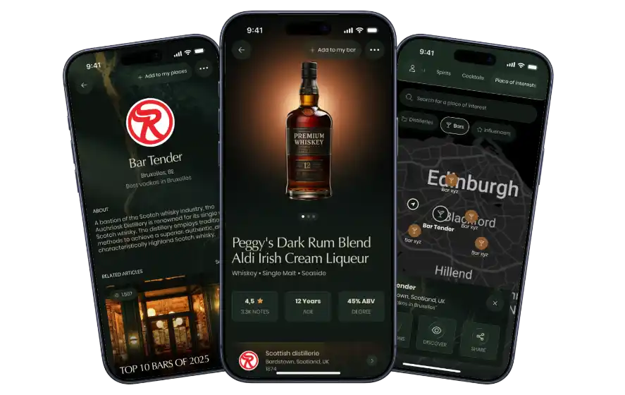 Application Barlist sur écran mobile