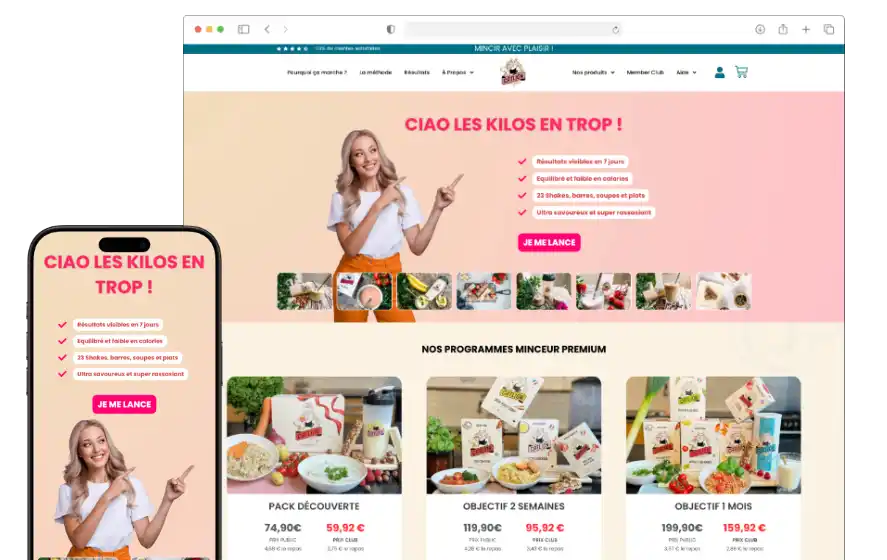 Catlion - boutique e-commerce nutrition