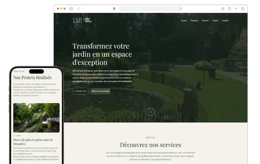 LMJ Landscape - site vitrine